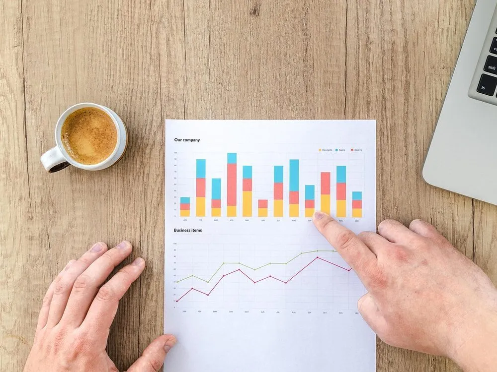 Analyse de statistiques sur ordinateur — illustration : Popular front end frameworks
