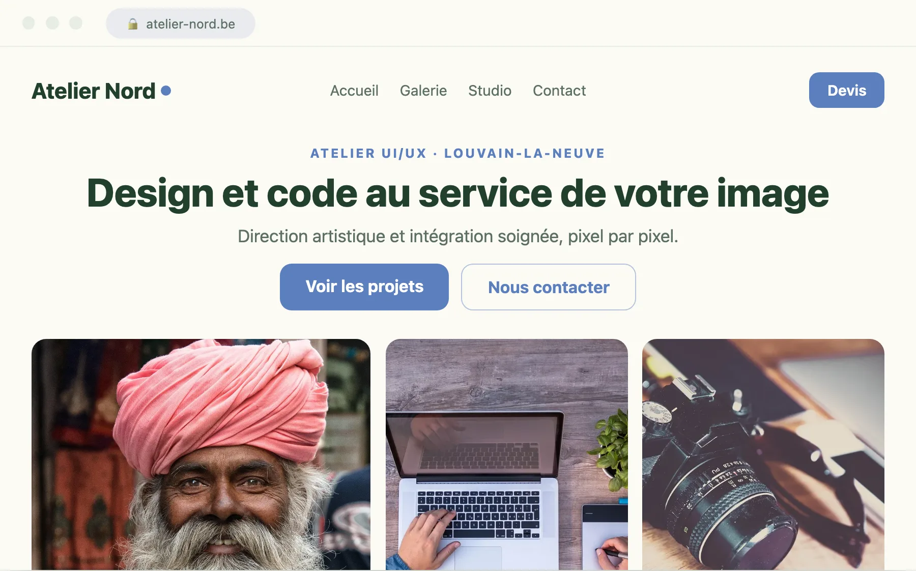 Réalisation blog — studio web à Gembloux Interface d'un projet blog conçu par Scornidigital