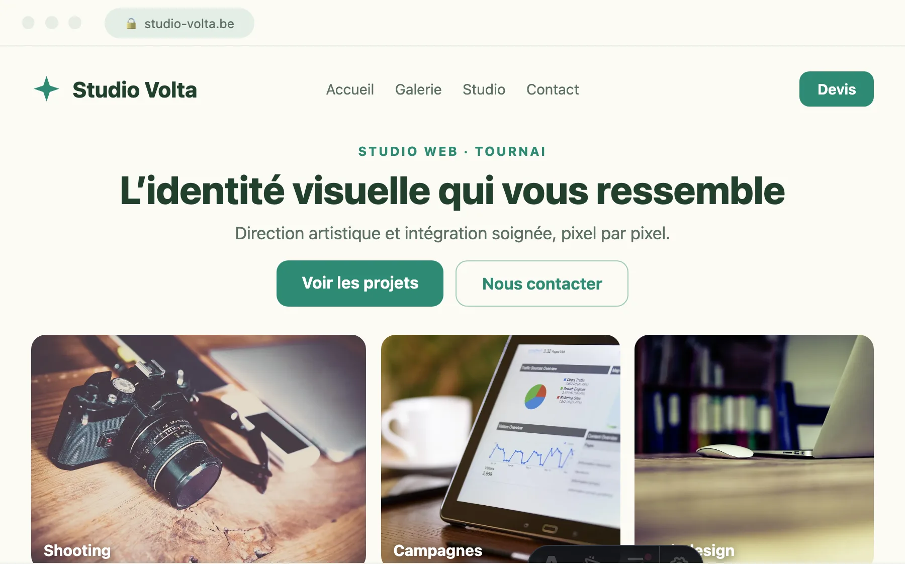 Mise en ligne — projet développeur web performant Aperçu d'un projet développeur web en ligne, optimisé et rapide