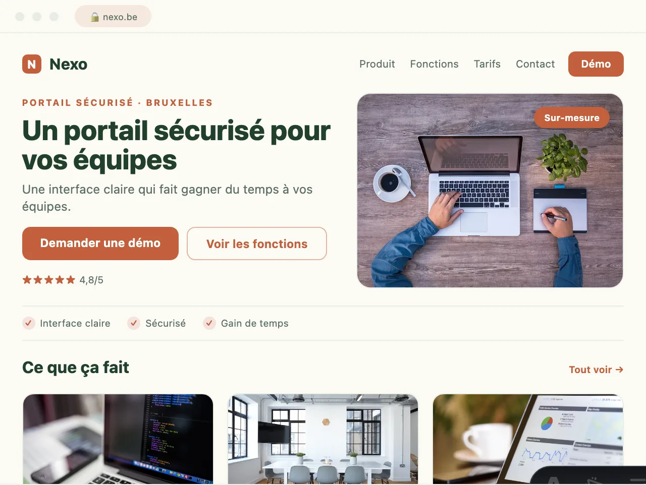 CRM métier · agence d'experts en état des lieux — exemple de site conçu par Scornidigital