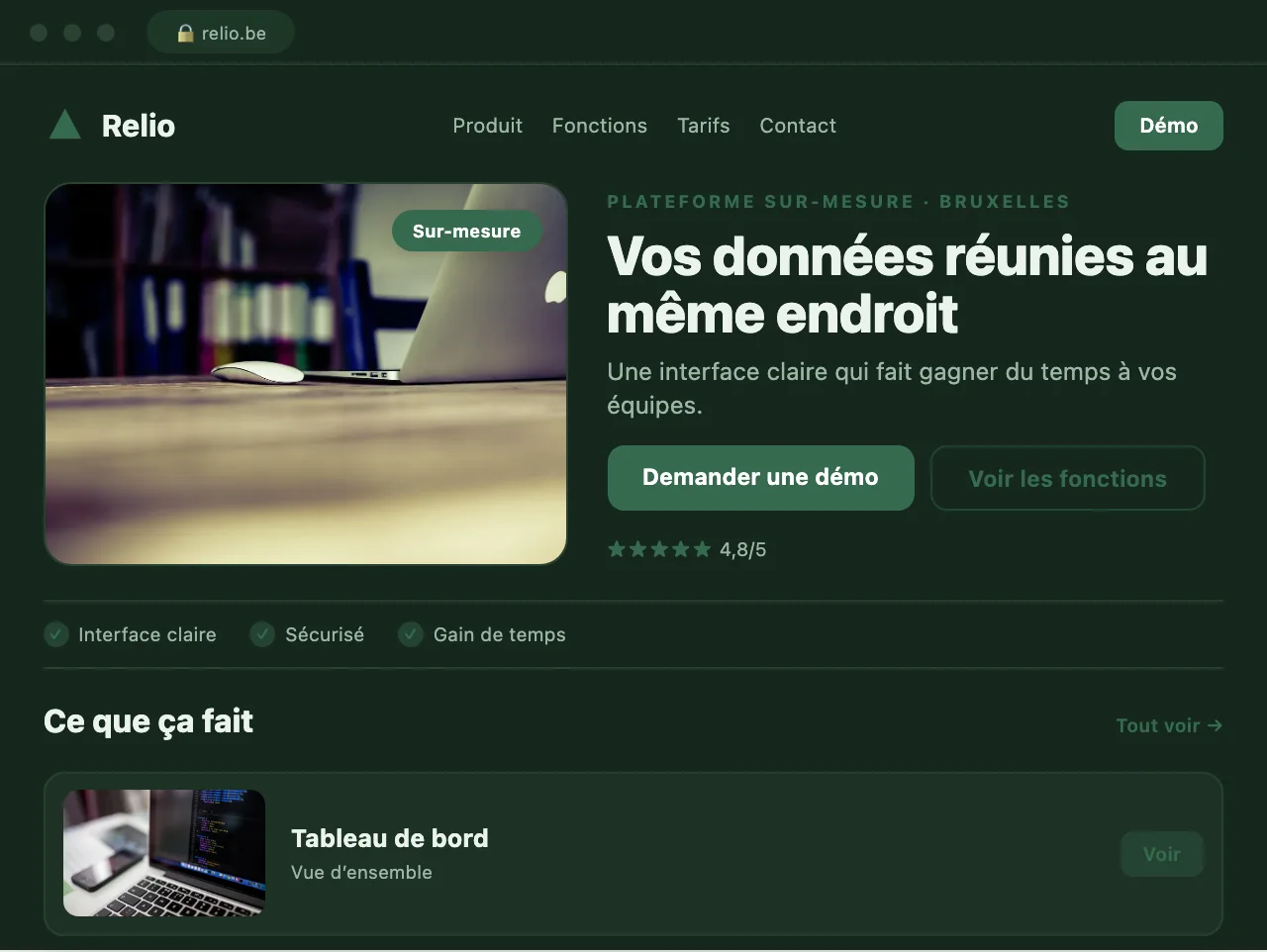 Plateforme de gestion locative en SaaS — exemple de site conçu par Scornidigital