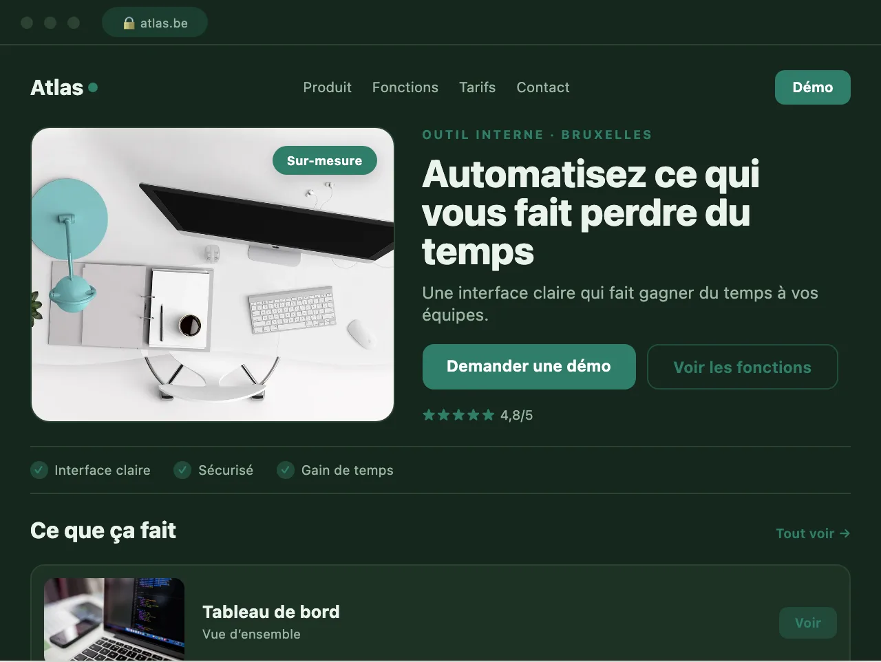 SaaS de gestion locative · agence d'experts en état des lieux — exemple de site conçu par Scornidigital